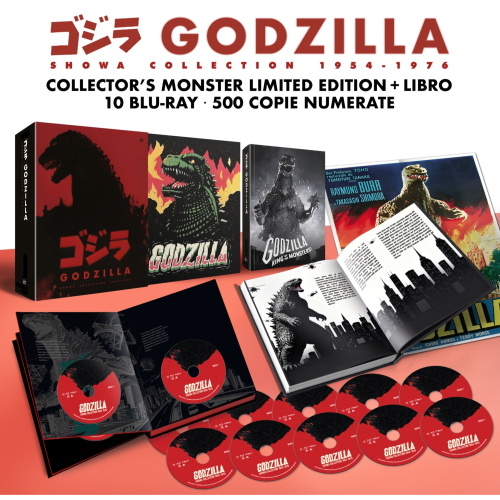 GODZILLA - SHOWA COLLECTION 1954-1976 (COLLECTOR'S MONSTER LIMITED EDITION 500 COPIE NUMERATE) (10 BLU-RAY+LIBRO)