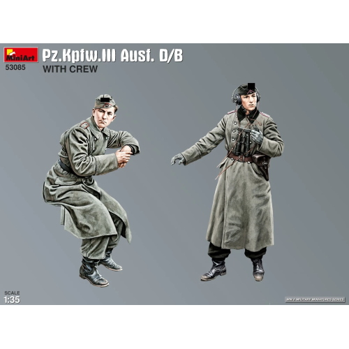 PZ.KPFW.III AUSF. D/B WITH CREW KIT 1:35 Miniart Kit Mezzi Militari Modellino