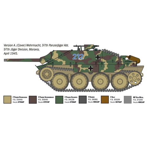 JAGDPANZER 38 (T) HETZER KIT 1:35 Italeri Kit Mezzi Militari Modellino