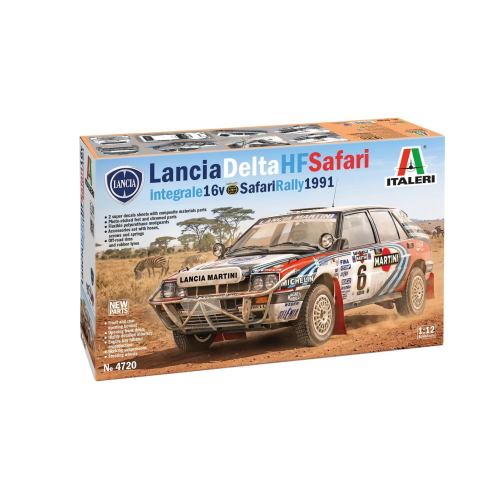 LANCIA DELTA HF INTEGRALE 16V SAFARI RALLY 1991 KIT 1:12 Italeri Kit Auto Modellino