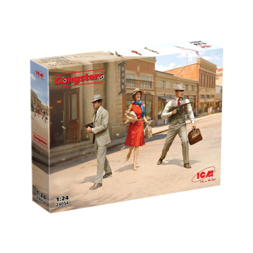 GANGSTERS KIT 1:24 ICM Kit Figure Militari Modellino