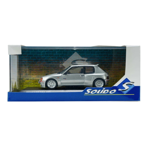 PEUGEOT 205 DIMMA GRIS FUTURA 1992 1:43 Solido Auto Stradali Modellino
