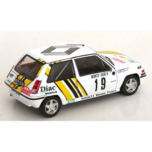 RENAULT 5 GT TURBO MK2 N.19 MONTE CARLO 1989 A.OREILLE/G.THIMONIER 1:18 Solido Auto Rally Modellino