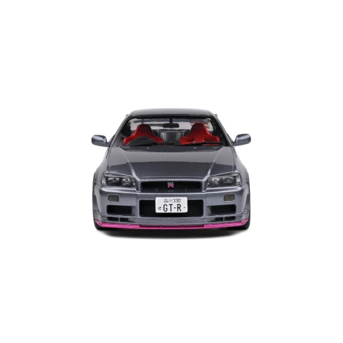 NISSAN SKYLINE GT-R (BNR34) COUPE 1999 GREY 1:18 Solido Auto Stradali Modellino