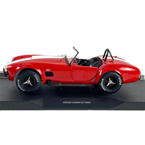 SHELBY COBRA 427 S/C SPIDER 1965 RED/WHITE 1:18 Solido Auto Stradali Modellino
