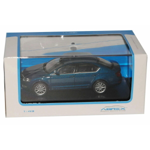 SKODA OCTAVIA III 2013 LAVA BLUE METALLIC 1:43 Abrex Auto Stradali Modellino