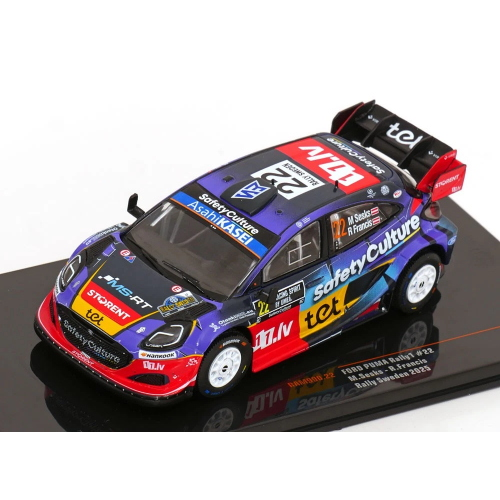 FORD PUMA RALLY1 WRC N.22 RALLY SWEDEN 2025 SESKS-FRANCEVIC 1:43 Ixo Model Auto Rally Modellino