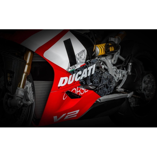 DUCATI PANIGALE - V2 SUPERQUADRO FINAL EDITION KIT 1:4 Pocher Kit Moto Modellino