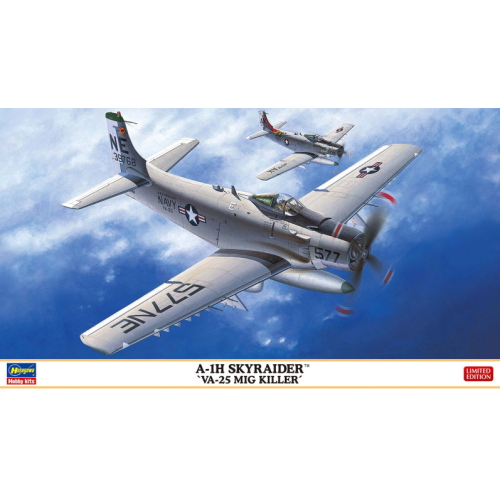 A-1H SKYRAIDER VA-25 MIG KILLER KIT 1:72 Hasegawa Kit Aerei Modellino