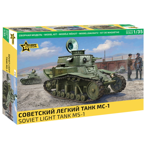 SOVIET LIGHT TANK MS-1 KIT 1:35 Zvezda Kit Mezzi Militari Modellino