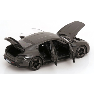 PORSCHE TAYCAN TURBO S 2024 GREY 1:18 Norev Auto Stradali Modellino