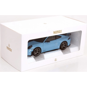 PORSCHE 911 GT3 WITH WEISSACH PACK 2025 GULFBLUE 1:18 Norev Auto Stradali Modellino