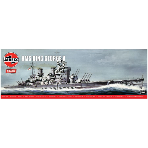 HMS KING GEORGE V KIT 1:600 Airfix Kit Navi Modellino