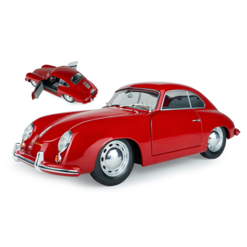 PORSCHE 356 PRE-A RED 1953 1:18 Solido Auto Stradali Modellino