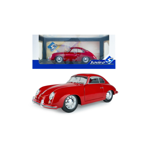 PORSCHE 356 PRE-A RED 1953 1:18 Solido Auto Stradali Modellino
