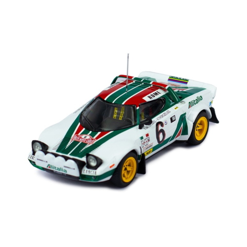 LANCIA STRATOS HF N.6 2nd RALLY MONTECARLO 1976 WALDEGAARD-THORSZEL.1:87 Brekina Auto Rally Modellino