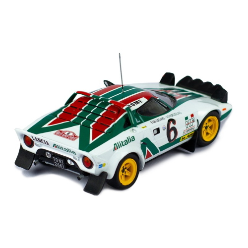 LANCIA STRATOS HF N.6 2nd RALLY MONTECARLO 1976 WALDEGAARD-THORSZEL.1:87 Brekina Auto Rally Modellino