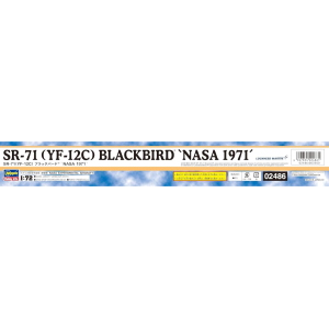 SR-71 BLACKBIRD NASA 1971 KIT 1:72 Hasegawa Kit Aerei Modellino