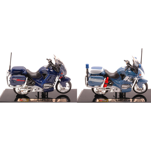 MOTO BMW R1100 RT POLIZIA + CARABINIERI 1:18 Burago Moto Modellino