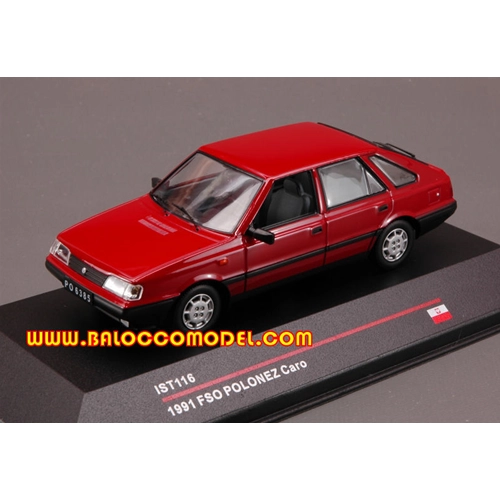 FSO POLONEZ CARO 1991 RED 1:43 IST Models Auto Stradali Modellino