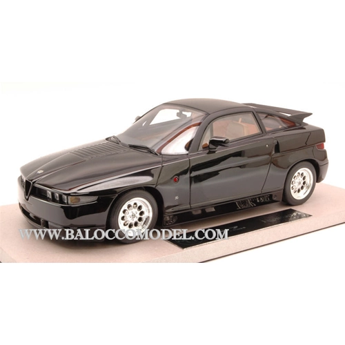 ALFA ROMEO SZ (SPRINT ZAGATO) ES-30 1989 BLACK 1:18 TopMarques Auto Stradali Modellino