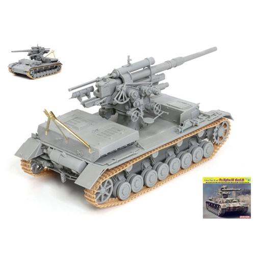 FLAK 36 88 mm PZ KPFW IV H KIT 1:35 Dragon Kit Mezzi Militari Modellino