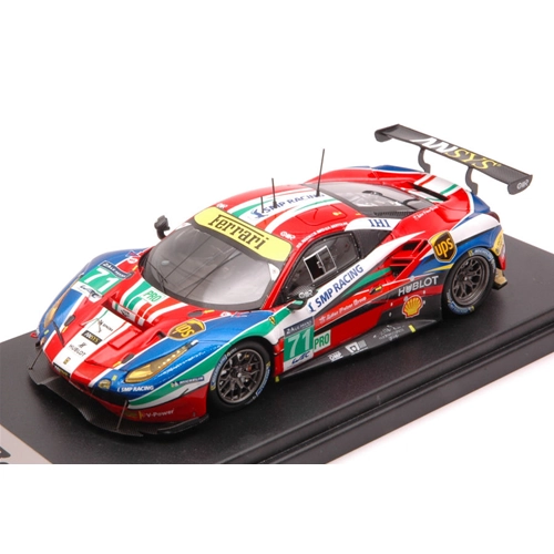 FERRARI 488 GTE N.71 DNF LE MANS 2016 D.RIGON-A.BERTOLINI-S.BIRD 1:43 Looksmart Auto Competizione Modellino