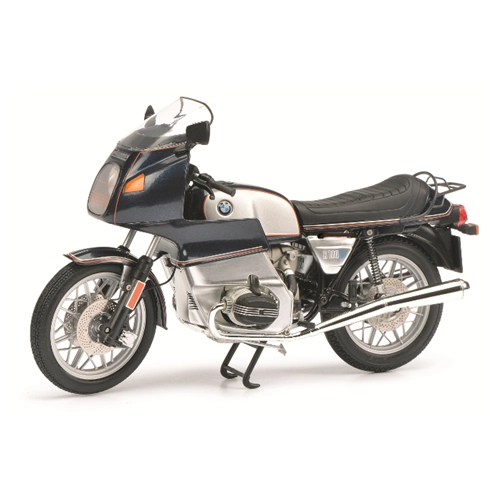 BMW R 100 RS BLUE/SILVER 1:10 Schuco Moto Modellino