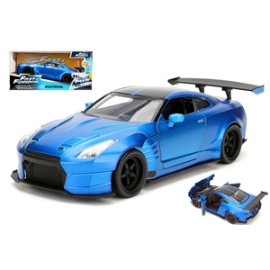 BRIAN'S NISSAN GT-R (R35) 2009 FAST & FURIOUS BLUE 1:24 Jada Toys Movie Modellino