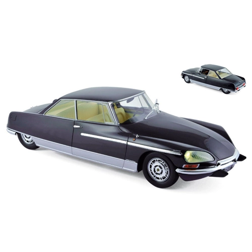 CITROEN DS 21 CHAPRON LE LEMAN 1968 NIGHT BLUE (LUCI FUNZIONANTI) 1:18 Norev Auto Stradali Modellino