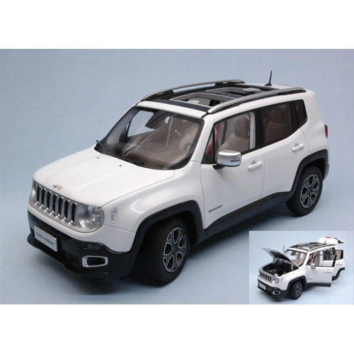 JEEP RENEGADE 2016 WHITE 1:18 Paudi Model Auto Stradali Modellino