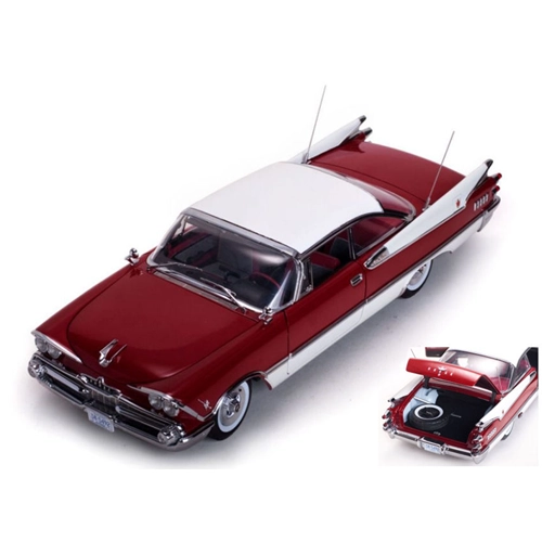 DODGE CUSTOM ROYAL LANCER CLOSED CONVERTIBLE 1959 RUBY/PEARL 1:18 SunStar Auto Stradali Modellino