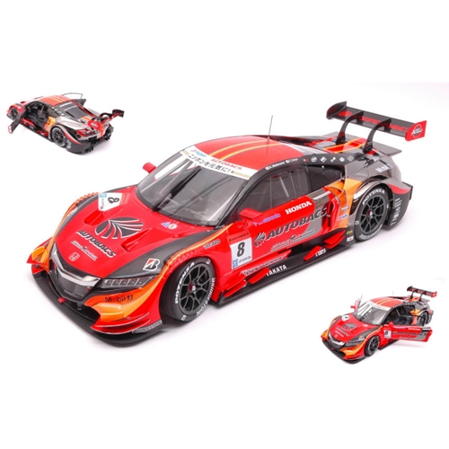 HONDA NSX N.8 4th SUPER GT500 OKAYAMA 2015 K.MATSUURA-T.NOJIRI 1:18 Ebbro Auto Competizione Modellino