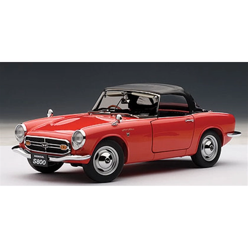 HONDA S800 1967 RED 1:18 AutoArt Auto Stradali Modellino