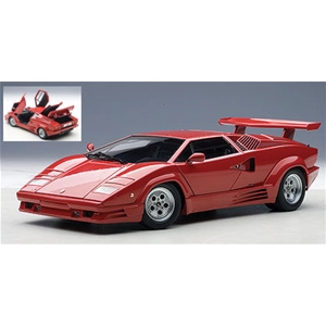 LAMBORGHINI COUNTACH 1990 VERSIONE 25° ANNIVERSARIO RED 1:18 AutoArt Auto Stradali Modellino