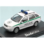 SKODA FABIA COMBI 1999 POLICIE 1:43 Abrex Forze dell'Ordine Modellino