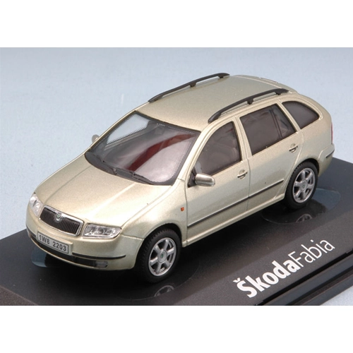 SKODA FABIA COMBI 2000 SAHARA BEIGE 1:43 Abrex Auto Stradali Modellino