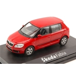 SKODA FABIA II 2007 RED CORRIDA 1:43 Abrex Auto Stradali Modellino