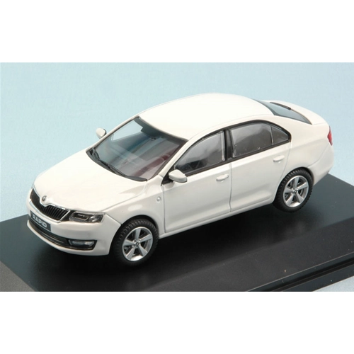 SKODA RAPID 2012 WHITE CANDY 1:43 Abrex Auto Stradali Modellino