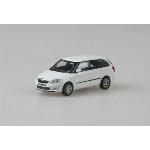 SKODA FABIA II FACELIFT COMBI 2012 WHITE CANDY 1:43 Abrex Auto Stradali Modellino
