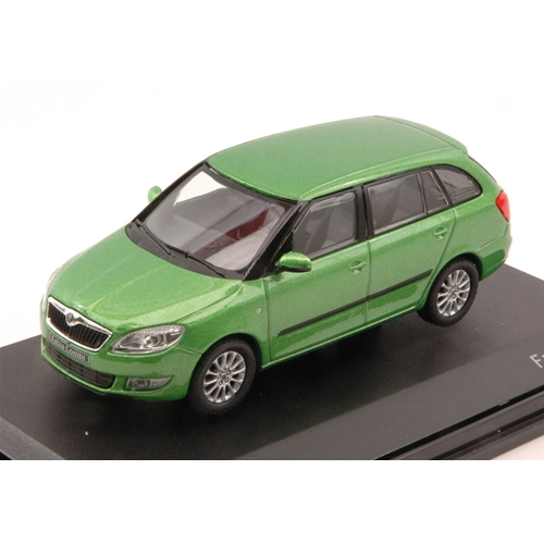 SKODA FABIA II COMBI 2012 RALLYE GREEN METALLIC 1:43 Abrex Auto Stradali Modellino