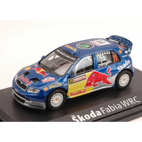 SKODA FABIA EVO N.11 11th R.TURKEY 2006 H.ROVANPERA-R.PIETILAINEN 1:43 Abrex Auto Rally Modellino