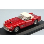 FERRARI 250 CALIFORNIA STRADALE USA 1959 WITH CAPOTE WHITE RED METALLIC 1:43 Art Model Auto Stradali Modellino