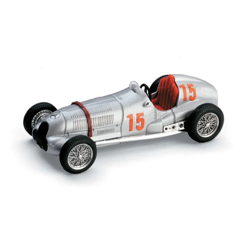 MERCEDES W 125 R.SEAMAN 1937 N.15 2nd GEORGE VANDERBILT CUP 1:43 Brumm Formula 1 Modellino