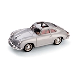 PORSCHE 356 COUPE' TETTO APERTO 1952 ARGENTO 1:43 Brumm Auto Stradali Modellino