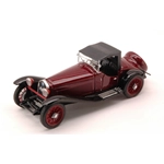 ALFA ROMEO 2300 CON CAPOTE 1931 AMARANTO/NERO 1:43 Brumm Auto d'Epoca Modellino