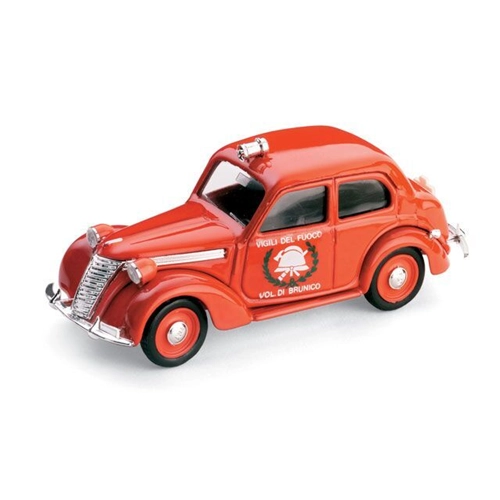 FIAT 1100 E VIGILI DEL FUOCO DI BRUNICO 1947 1:43 Brumm Pompieri Modellino