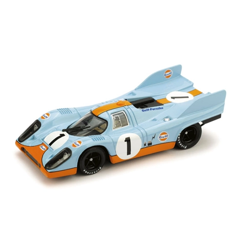 PORSCHE 917K N.1 GULF 2nd 1000 Km MONZA 1971 SIFFERT-BELL 1:43 Brumm Auto Competizione Modellino