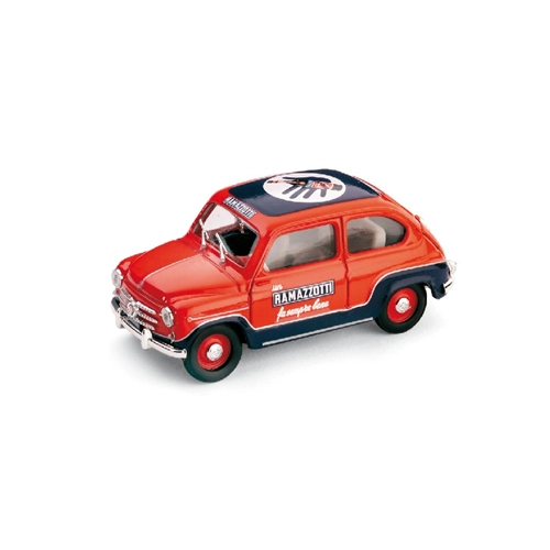FIAT 600 RAMAZZOTTI 1960 1:43 Brumm Veicoli Commerciali Modellino