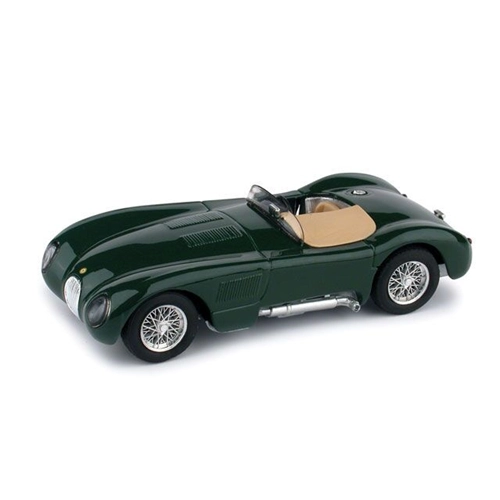 JAGUAR C TYPE STRADALE 1953 BRITISH RACING GREEN 1:43 Brumm Auto Stradali Modellino